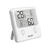 SINZONeu SINZON Thermomètre/Hygromètre Intérieur, Température Humidité Numérique Électronique,℃/℉Commutable, Mémoire de Max/Min, Indication du Niveau de Confort,3 Façons d'utiliser pour Maison -Blanc