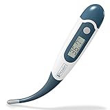 Thermomètre médical digital pour animal domestique – Convient pour les animaux de compagnie, chat et chien – Précis et rapide – Thermomètre rectal et oral – DT-K117A-US-WG iProven – Haute qualité